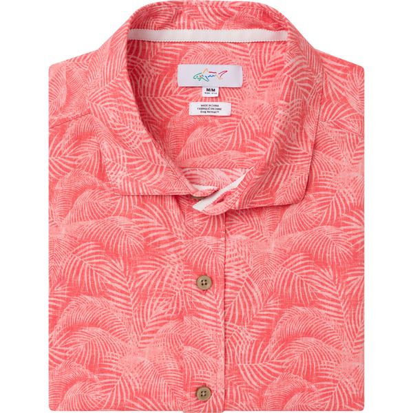 greg norman Palmeras Short-Sleeve Button Down