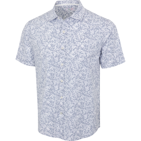 Greg Norman Petite Blooms Short-Sleeve Button Down