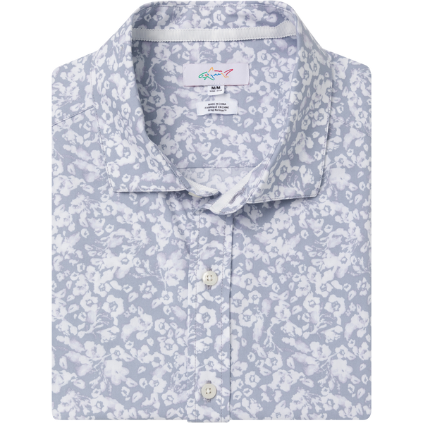 greg norman Petite Blooms Short-Sleeve Button Down