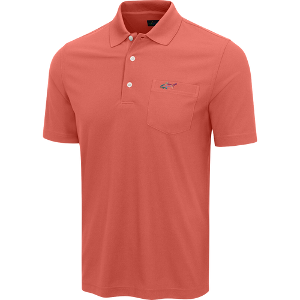 Greg Norman Pocket Pique Shark Polo