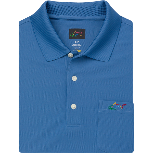 Greg Norman Pocket Pique Shark Polo