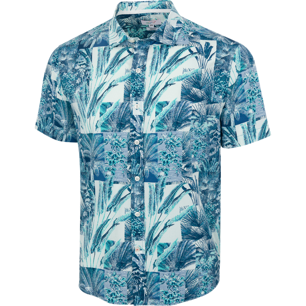 Greg Norman Rainforest Short-Sleeve Button Down