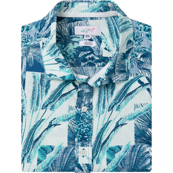 greg norman Rainforest Short-Sleeve Button Down