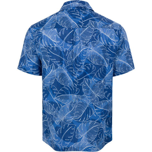 Greg Norman Rhodes Linen Short-Sleeve Button Down