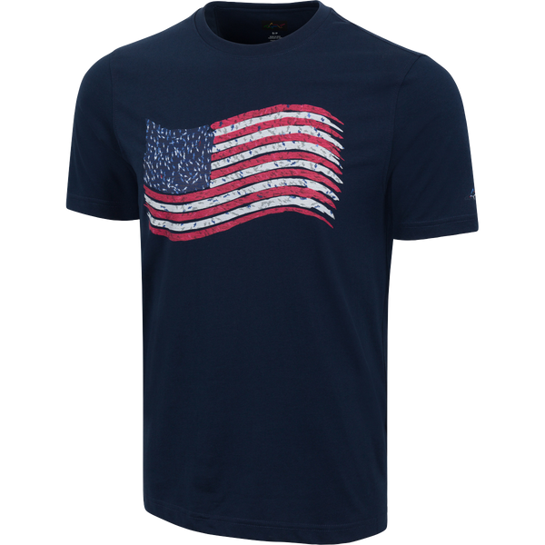 greg norman Shark Frenzy Flag T-Shirt