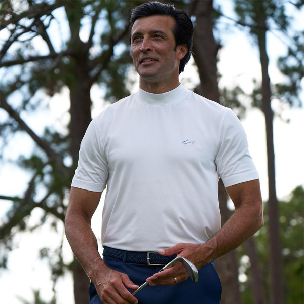 Greg Norman Signature Shark Short Sleeve Mock