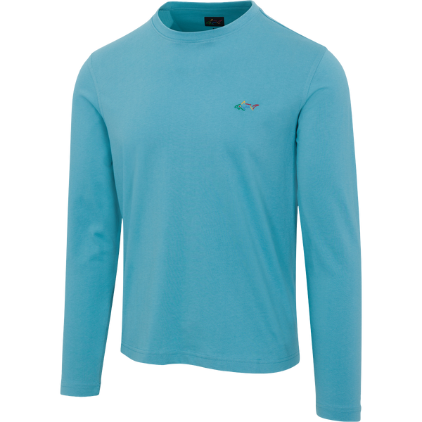 Greg Norman Soft Cotton Long Sleeve Shark Tee