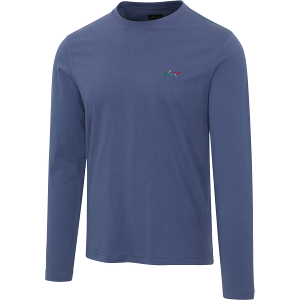 greg norman Soft Cotton Long Sleeve Shark Tee