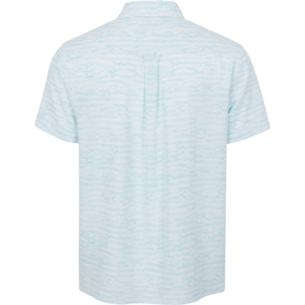 Greg Norman Striped Palms Short-Sleeve Button Down