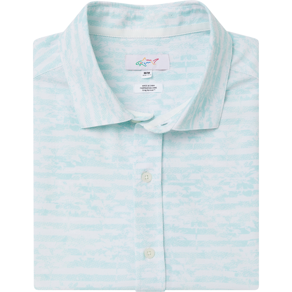 greg norman Striped Palms Short-Sleeve Button Down
