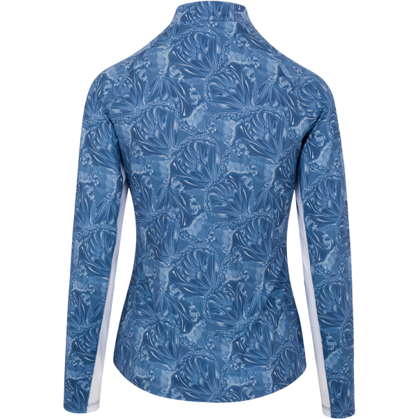 Greg Norman Sun-Protection Butterfly Quarter Zip