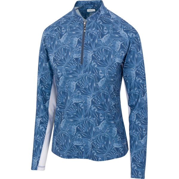 greg norman Sun-Protection Butterfly Quarter Zip