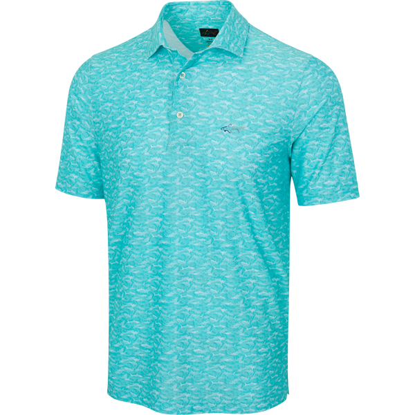 Greg Norman Ventilated Grid Shark Polo