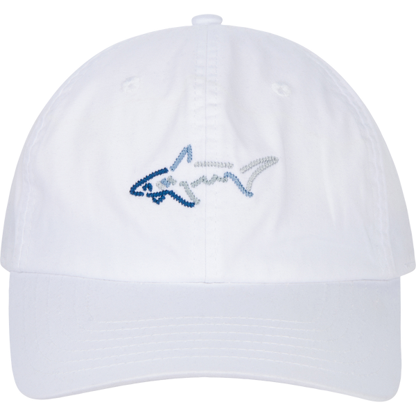 greg norman Women's Cotton Needlepoint Shark Cap