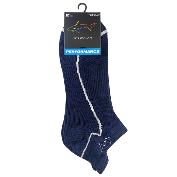 Greg Norman Men's Shark Fin Performance Socks (2-Pack)