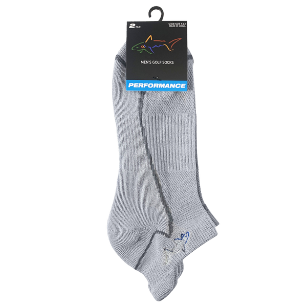 Greg Norman Men's Shark Fin Performance Socks (2-Pack)