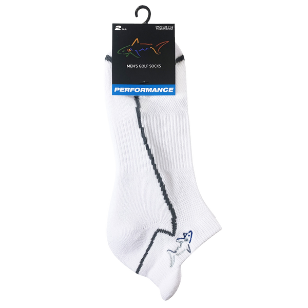 greg norman Men's Shark Fin Performance Socks (2-Pack)
