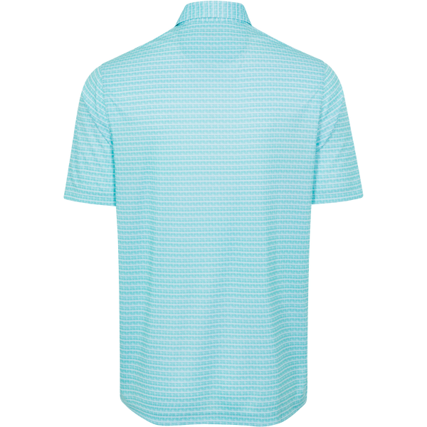 Greg Norman ML75 Recycled Microlux Houndstooth Stripe Polo