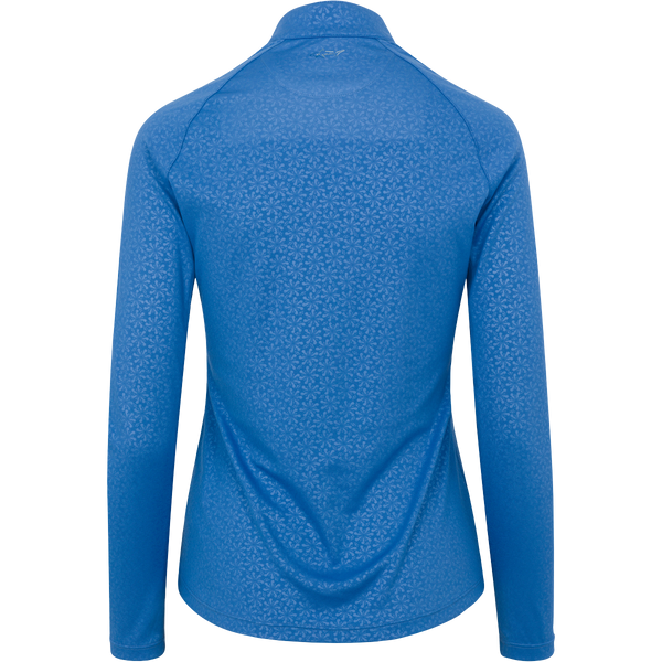 Greg Norman ML75 Retro Flowers Embossed Quarter Zip