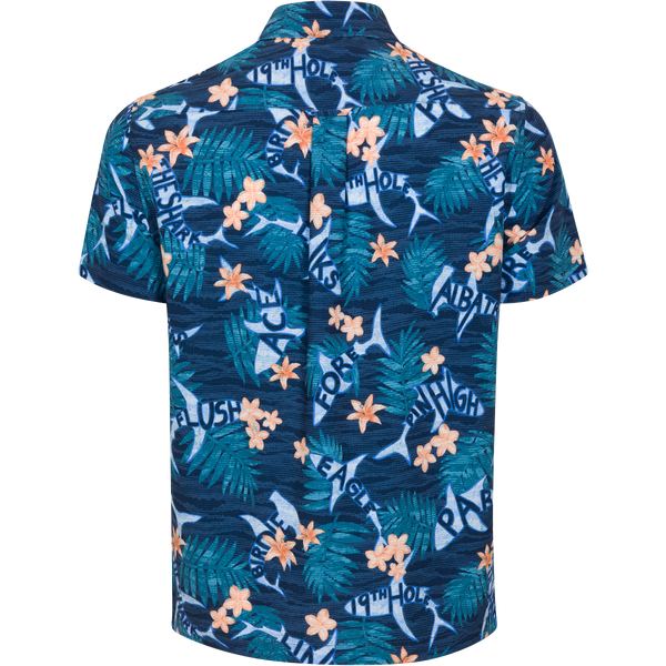 Greg Norman Seersucker Shark Short-Sleeve Button Down