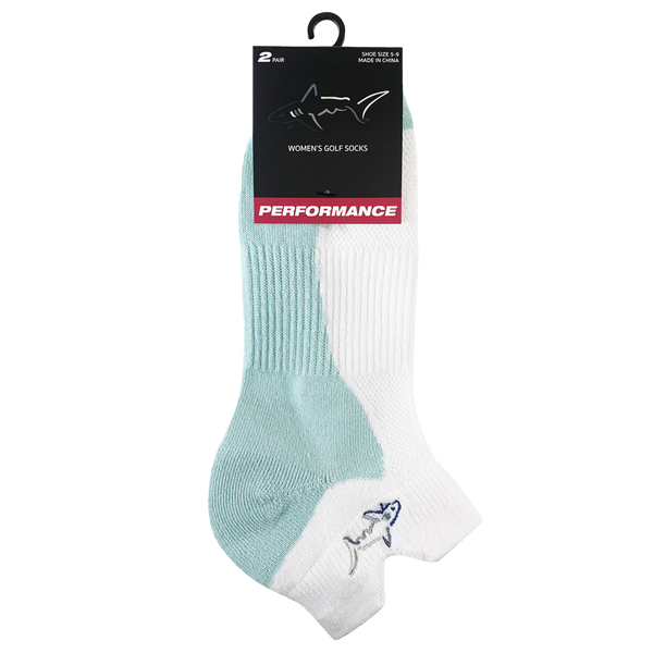Greg Norman Women's Two-Tone Performance Socks (2-Pack)