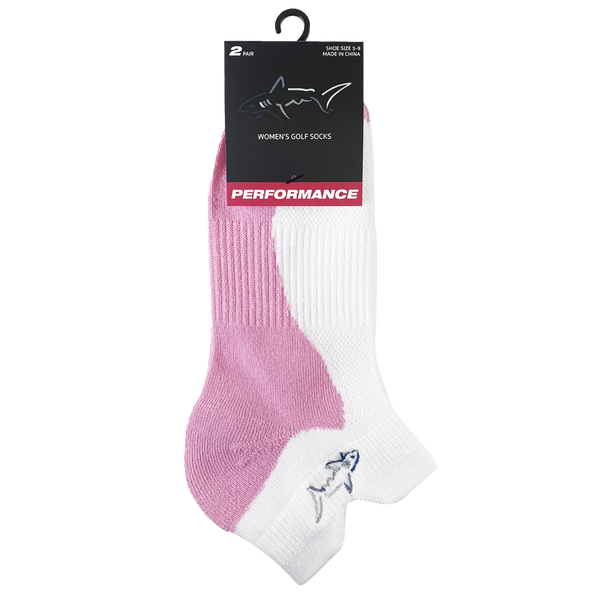 greg norman Women's Two-Tone Performance Socks (2-Pack)
