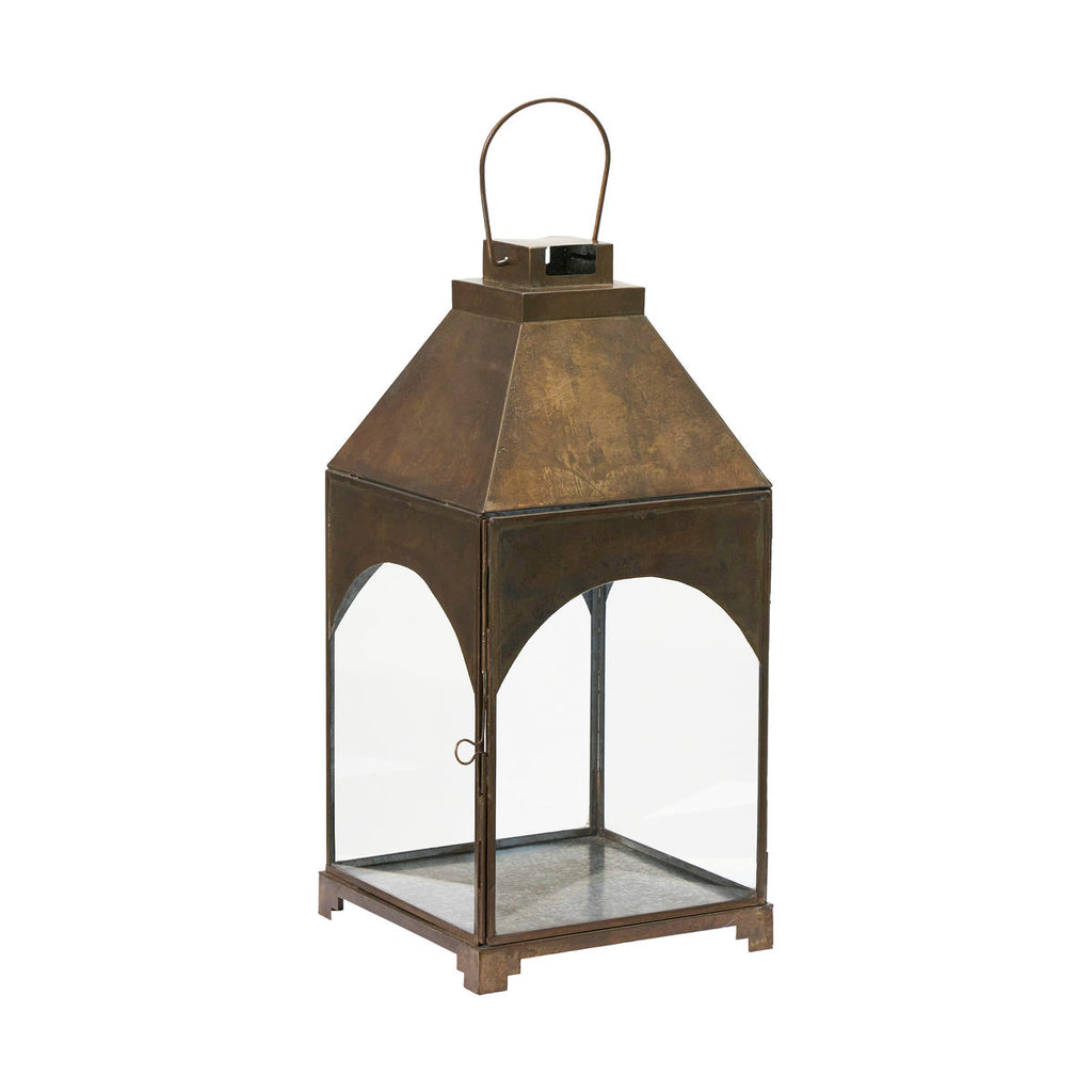 Greige Antique Brass Lantern - Arch - House Doctor Denmark