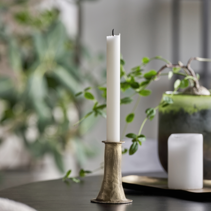greige Antique Gold Candle Holder - Ticca - House Doctor Denmark