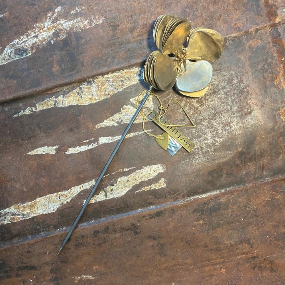 greige Antique Silver Christmas Rose - Botanical Range - Walther & Co