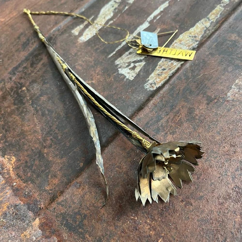 Greige Antique Silver Cornflower - Walther & Co Denmark