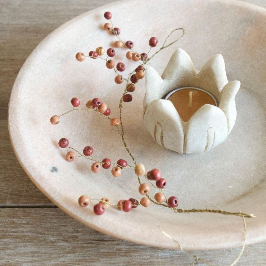 greige Autumn Red and Orange Berry Hanging Decoration