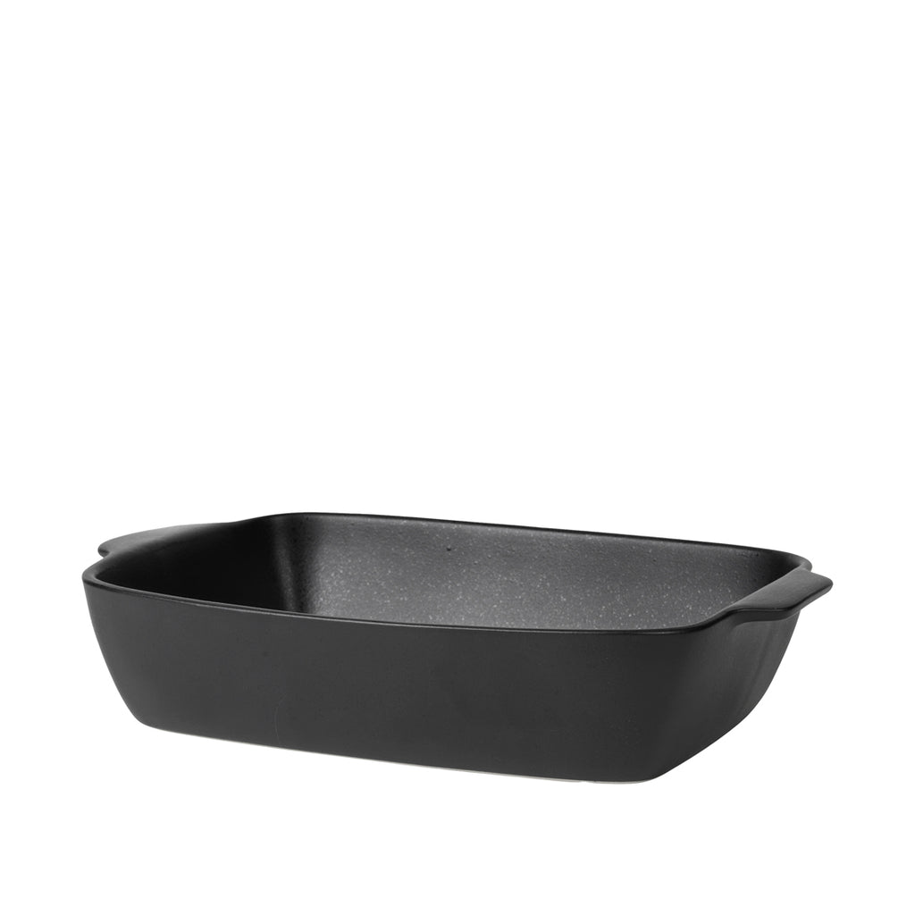 Greige Black Stoneware Ovenware Dish - Two Size Options