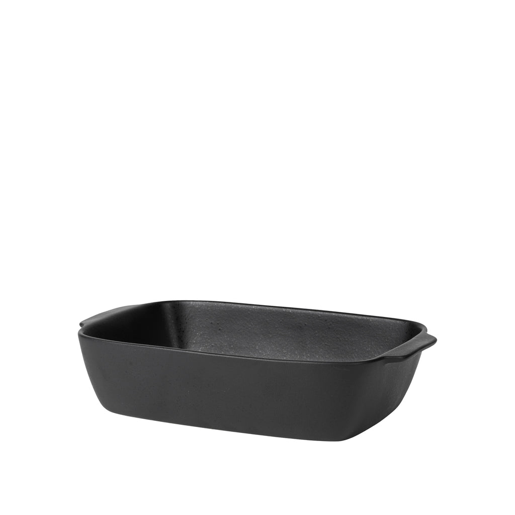 greige Black Stoneware Ovenware Dish - Two Size Options