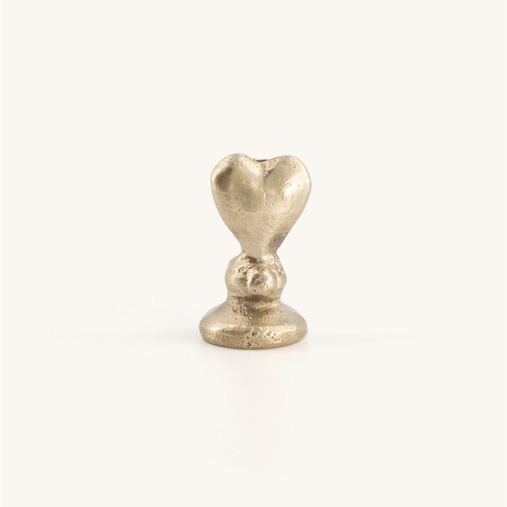 Greige Brass Heart Card Holder Or Place Name Holder