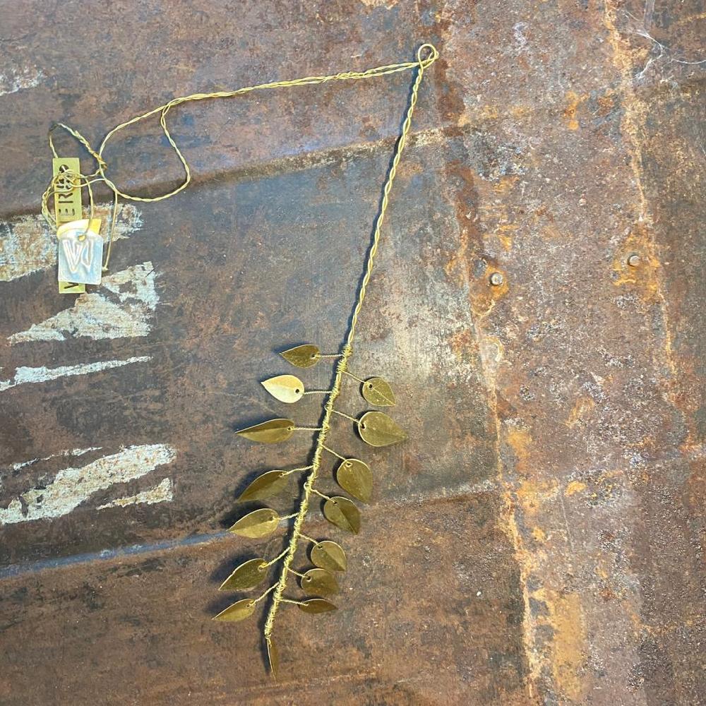 Greige Brass Leaf Branch - Botanical Range - Walther & Co