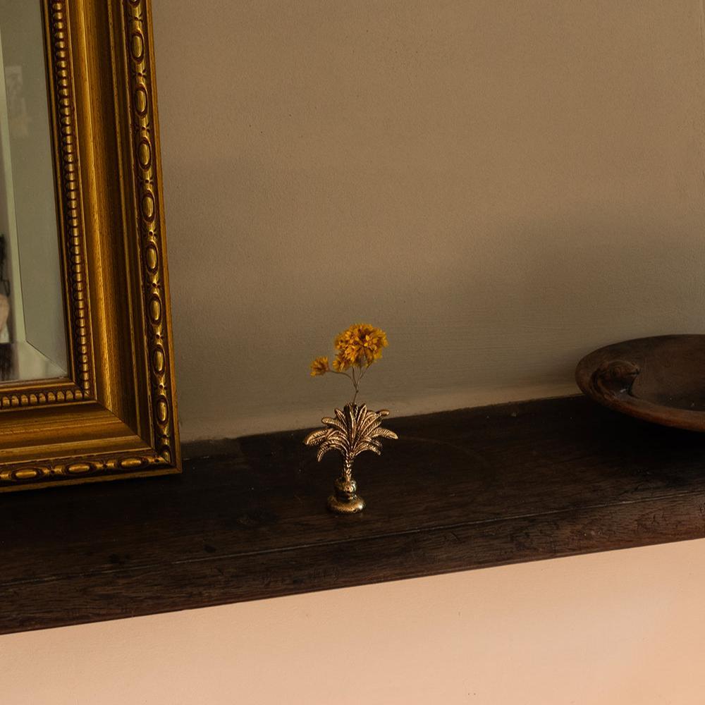 Greige Brass Palm Tree Card Holder Or Place Name Holder