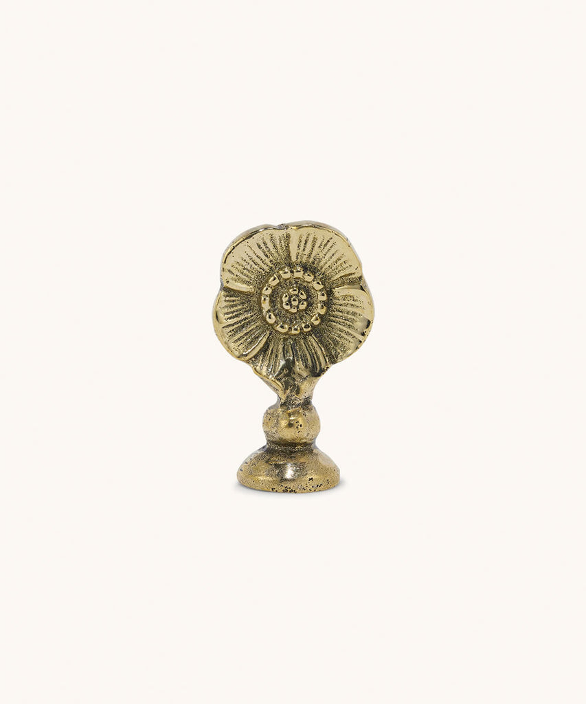Greige Brass Poppy Card Holder Or Place Name Holder