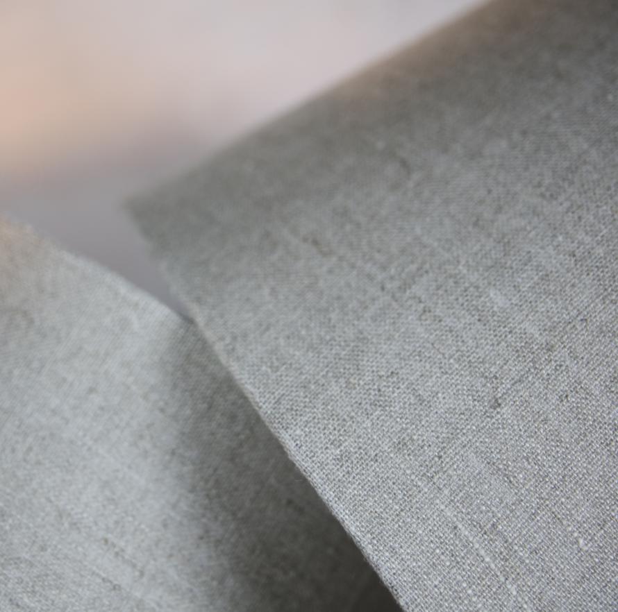 Greige Bulbous Hand Blown Glass Lamp With Optional Jute Shade