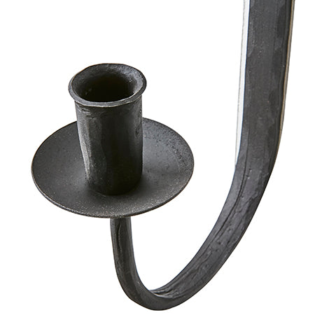 Greige Cast Iron Wall Candle Holder For Dinner Candle
