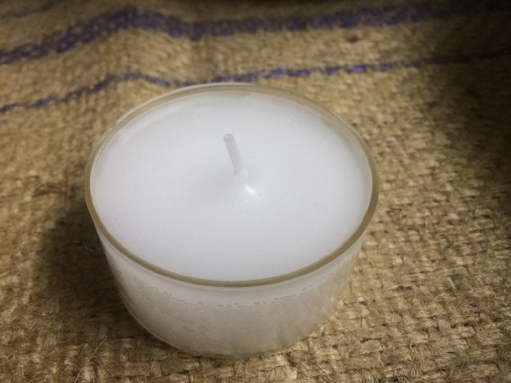Greige Clear Cup Tealights - White - 8-9 Hours Burn Time