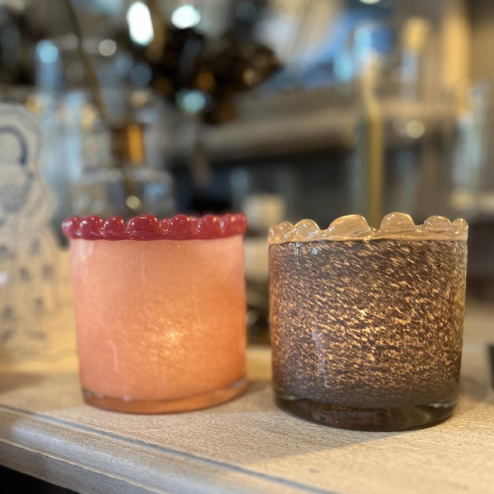 greige Diana Tealight Holder - Various Colours - Olsson and Jensen