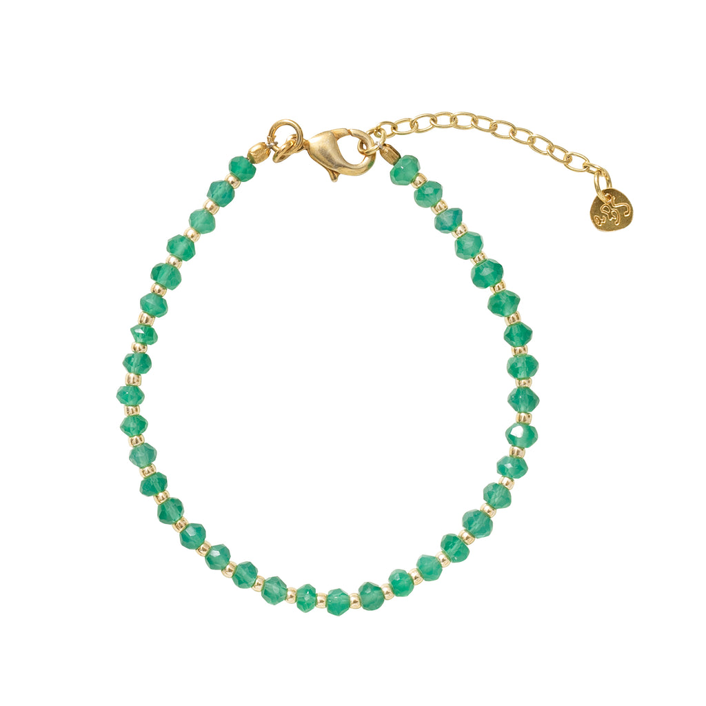 greige Energy Aventurine Gold Bracelet - A Beautiful Story