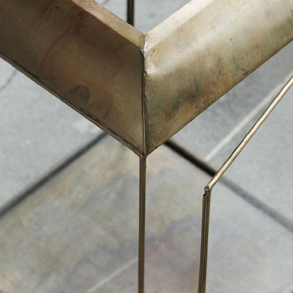 Greige Extra Large Mandurai Antique Brass Lantern - H70.5cm