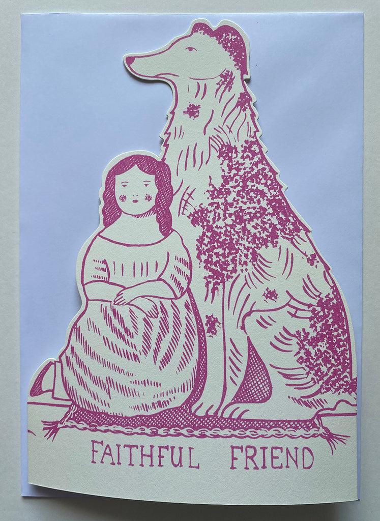 Greige Faithful Friend Stand Up Card - Elizabeth Harbour