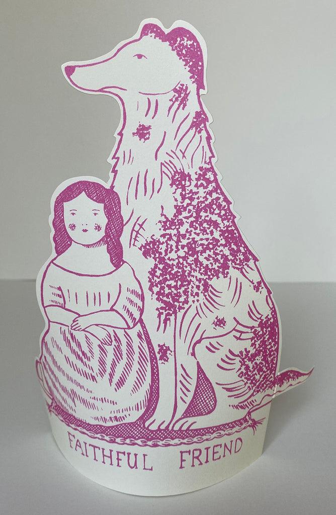 greige Faithful Friend Stand Up Card - Elizabeth Harbour