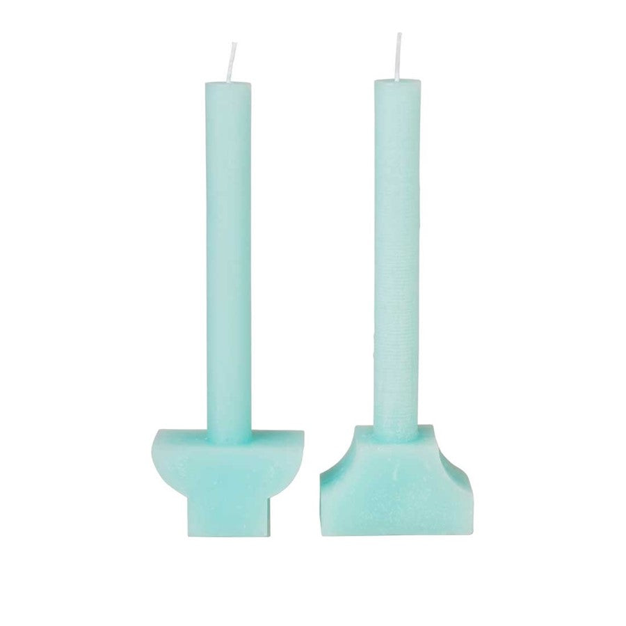 greige Figure Candle - Pilas - Broste Copenhagen - Mint Green