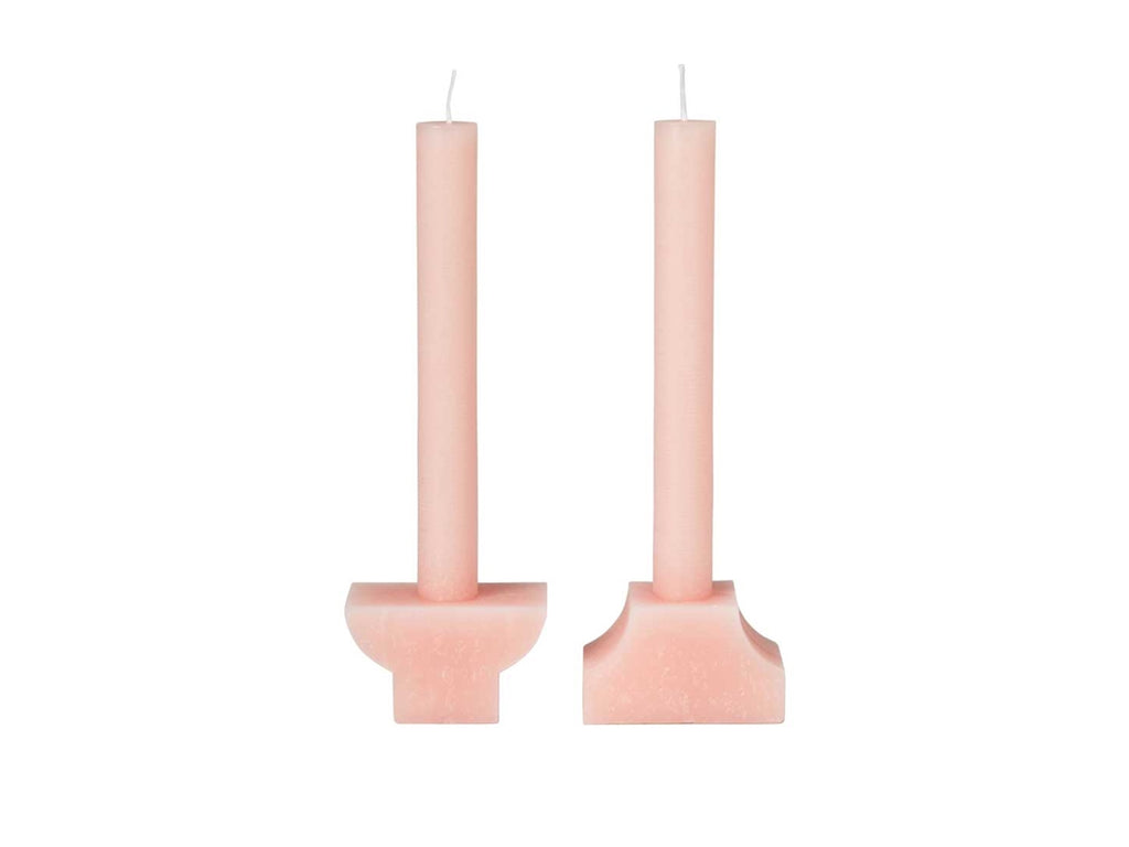 greige Figure Candle - Pilas - Broste Copenhagen - Peach Pink