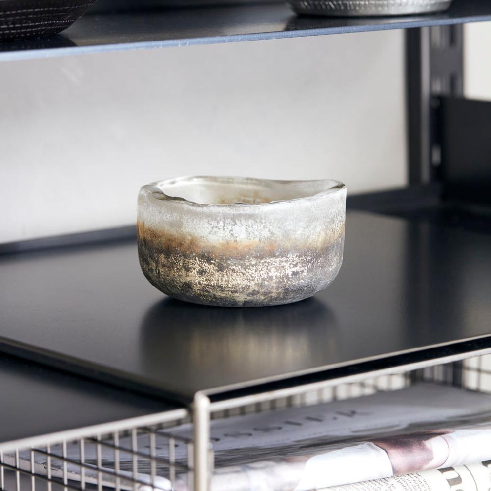 greige Frosted Glass Tealight Holder - Pearl - House Doctor Denmark