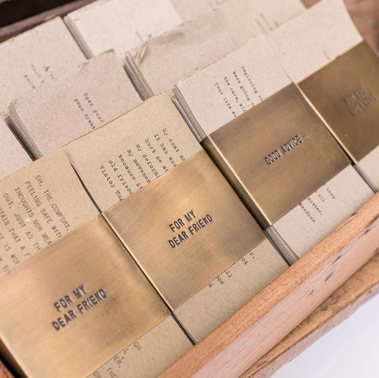 Greige Gathered Truths With Brass Cuff - For The One I Love