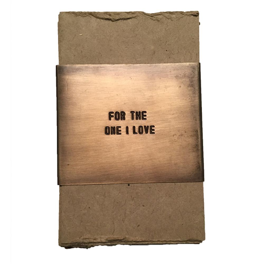 greige Gathered Truths with Brass Cuff - For The One I Love